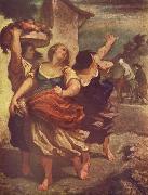 Honore Daumier Der Muller, sein Sohn und der Esel oil painting on canvas